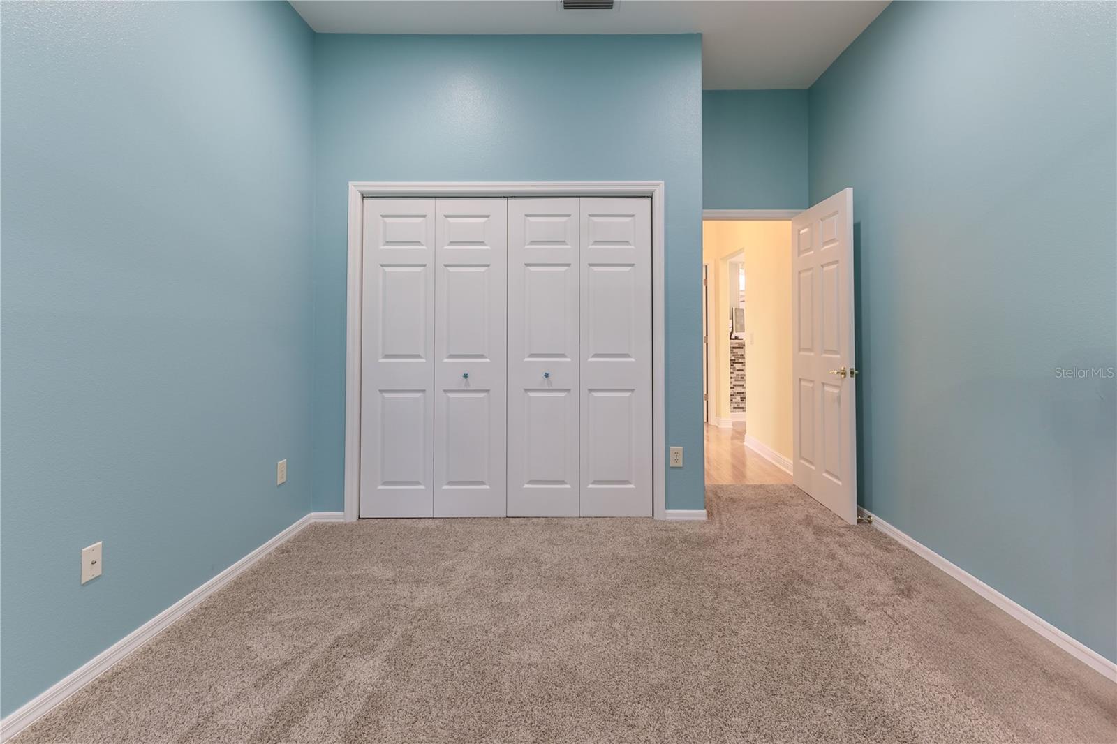 Bedroom 2 with High & Deep Closet Space