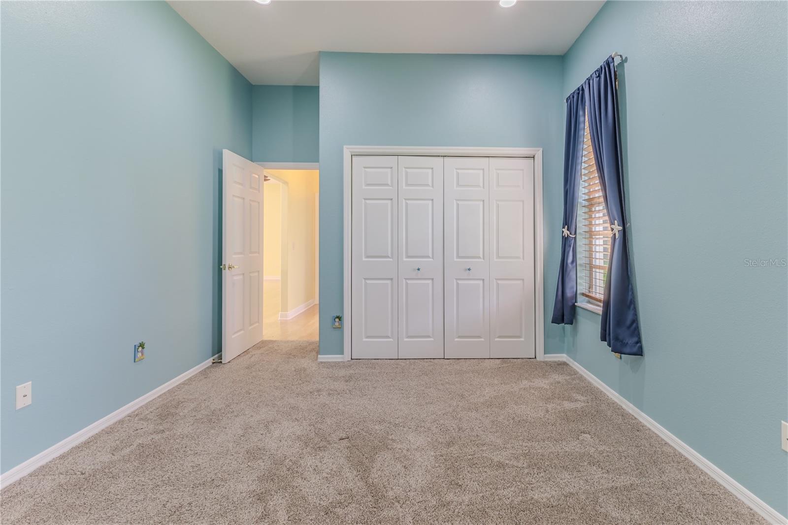 Bedroom 3 with High & Deep Closet Space