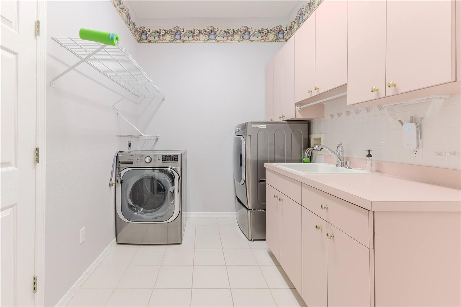 Laundry Room with Cabinets and Sink + LG 3 Year Old Washer and Dryer