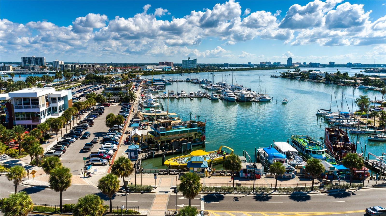 Clearwater Marina with Pirate Ship, Fishing Fleets, Restaurants & more