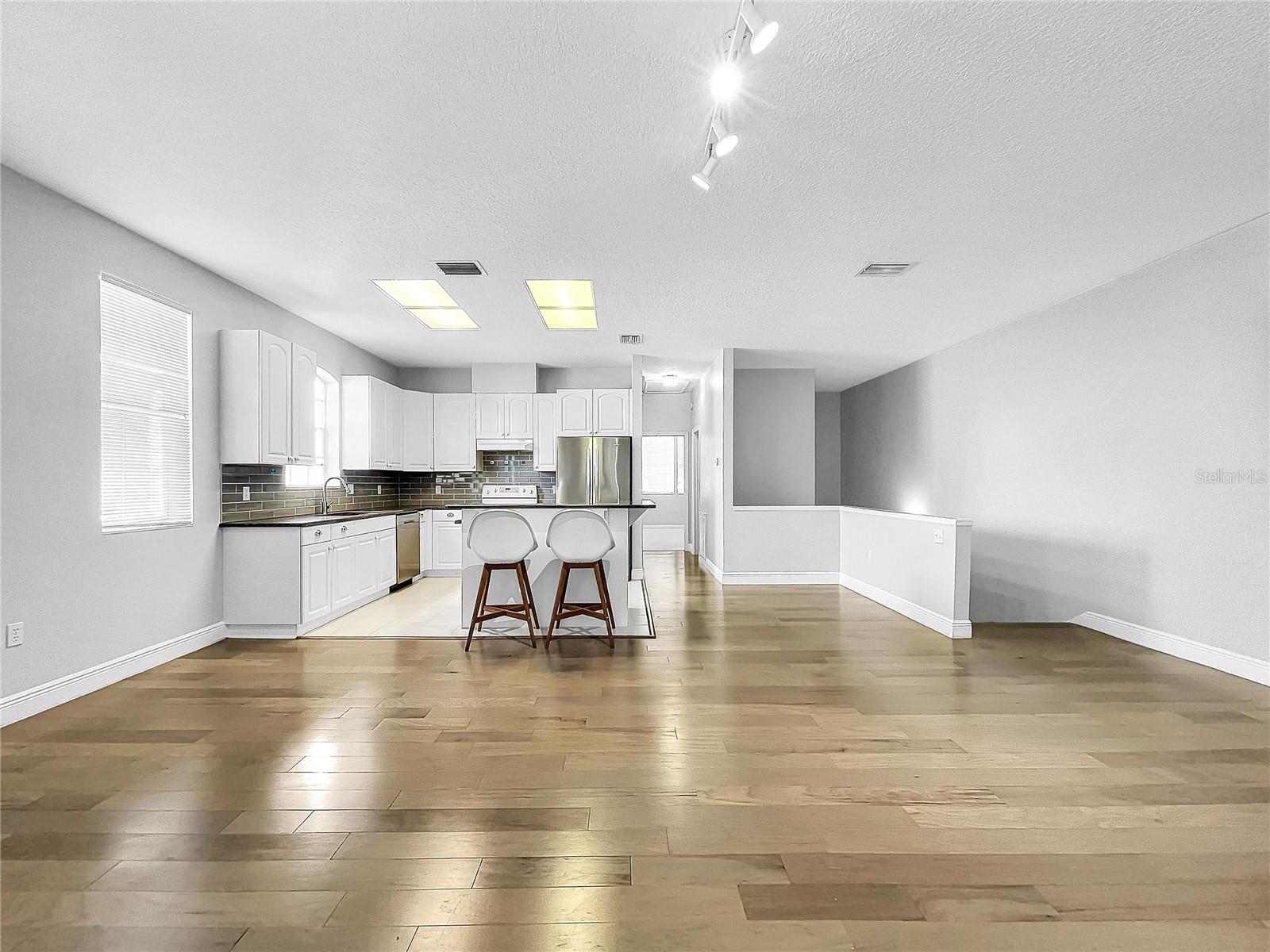 Living Room With High Ceilings