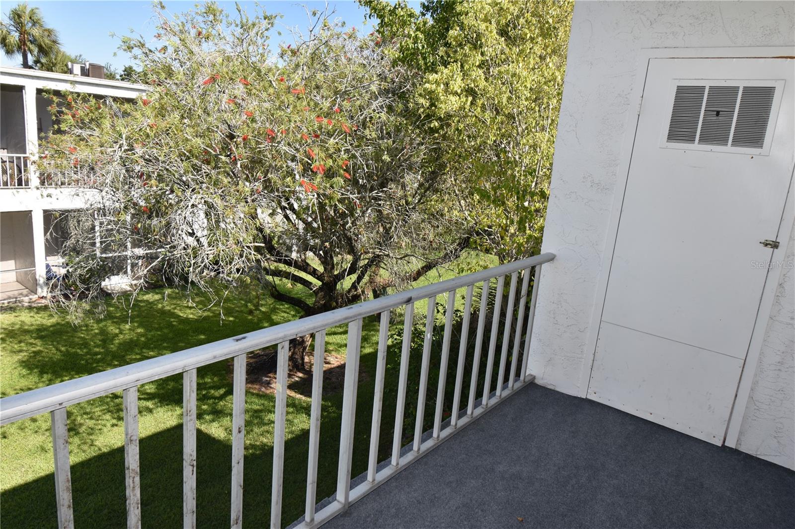 Balcony with view and storage