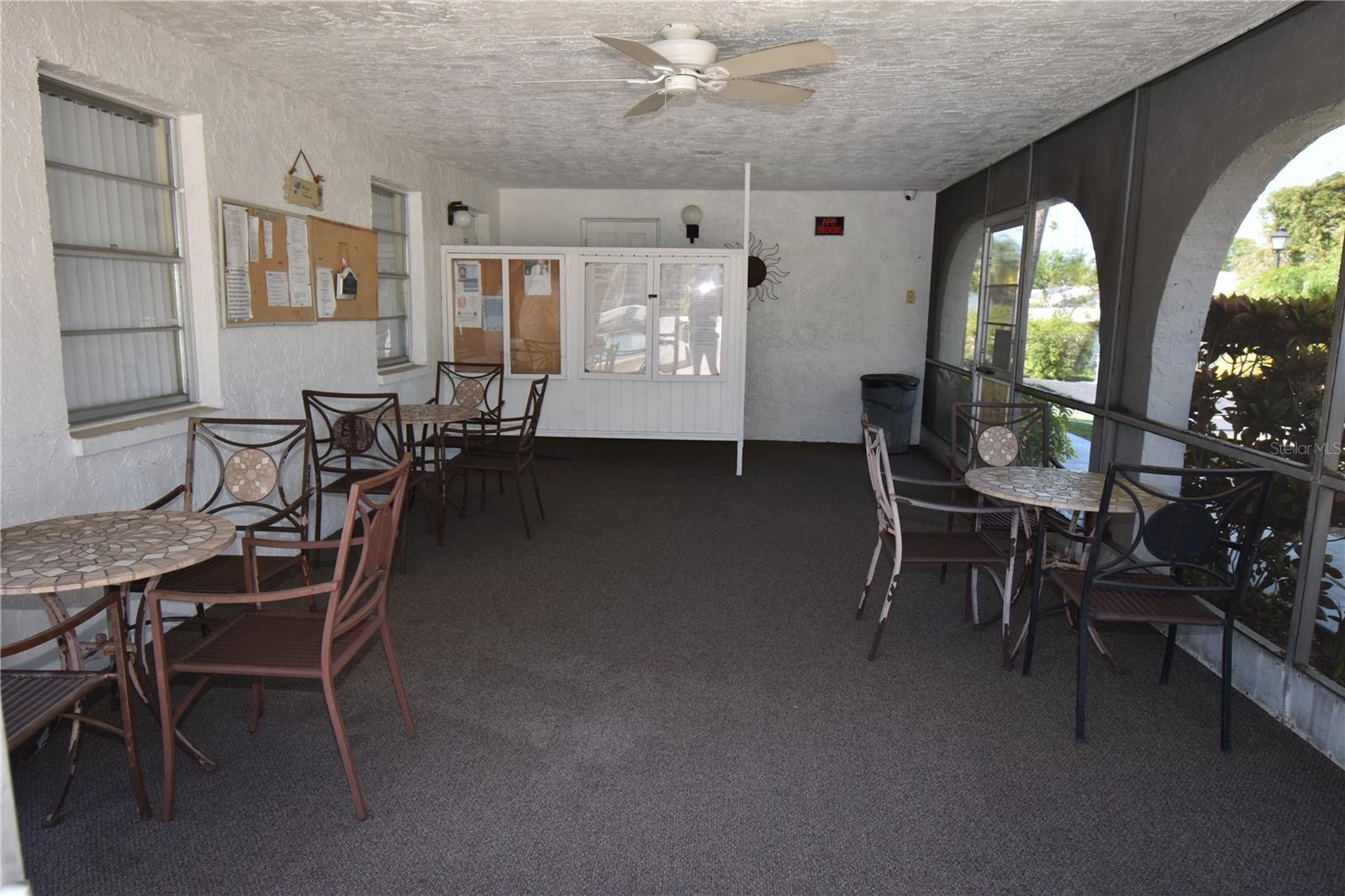 More covered seating at the clubhouse