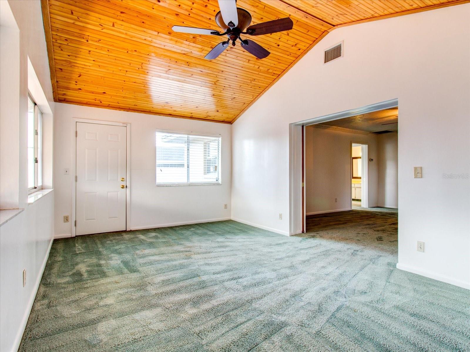 Bedroom #3 with Hidden Sliding Doors that close to the rest of the home