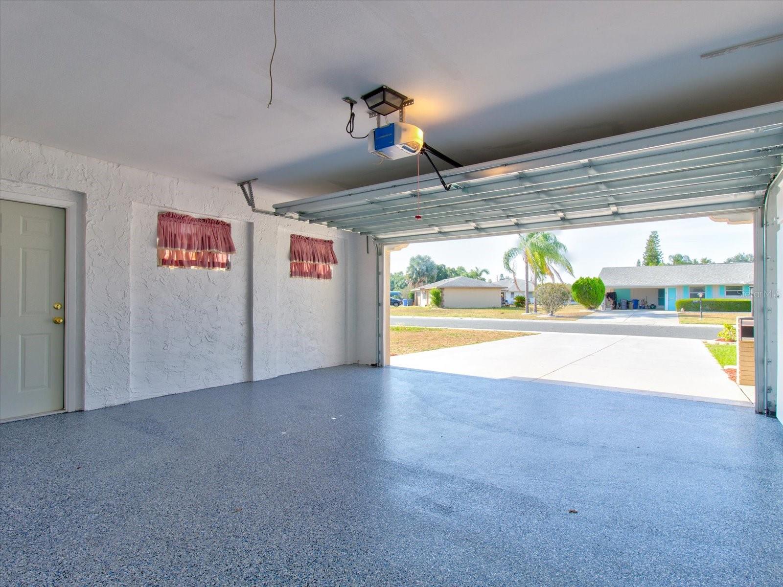 New Garage Floor, New Garage Door w/remote