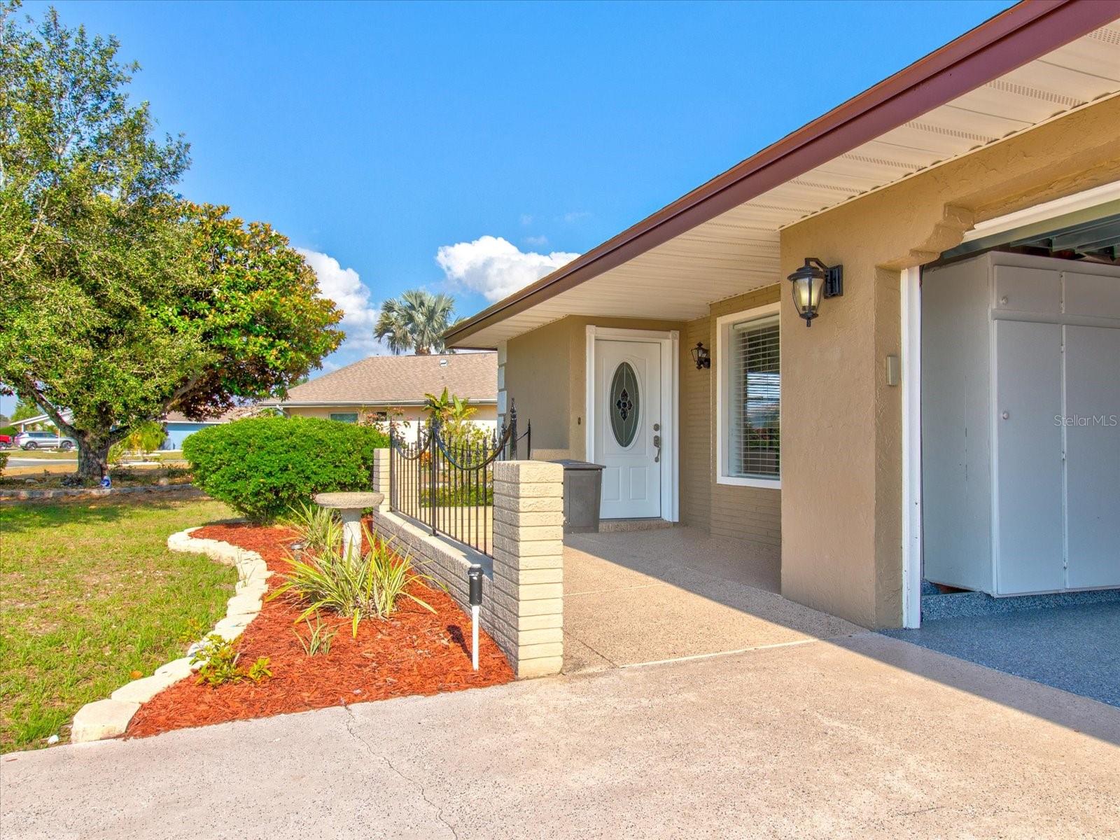 Front Entry with porch like sitting area