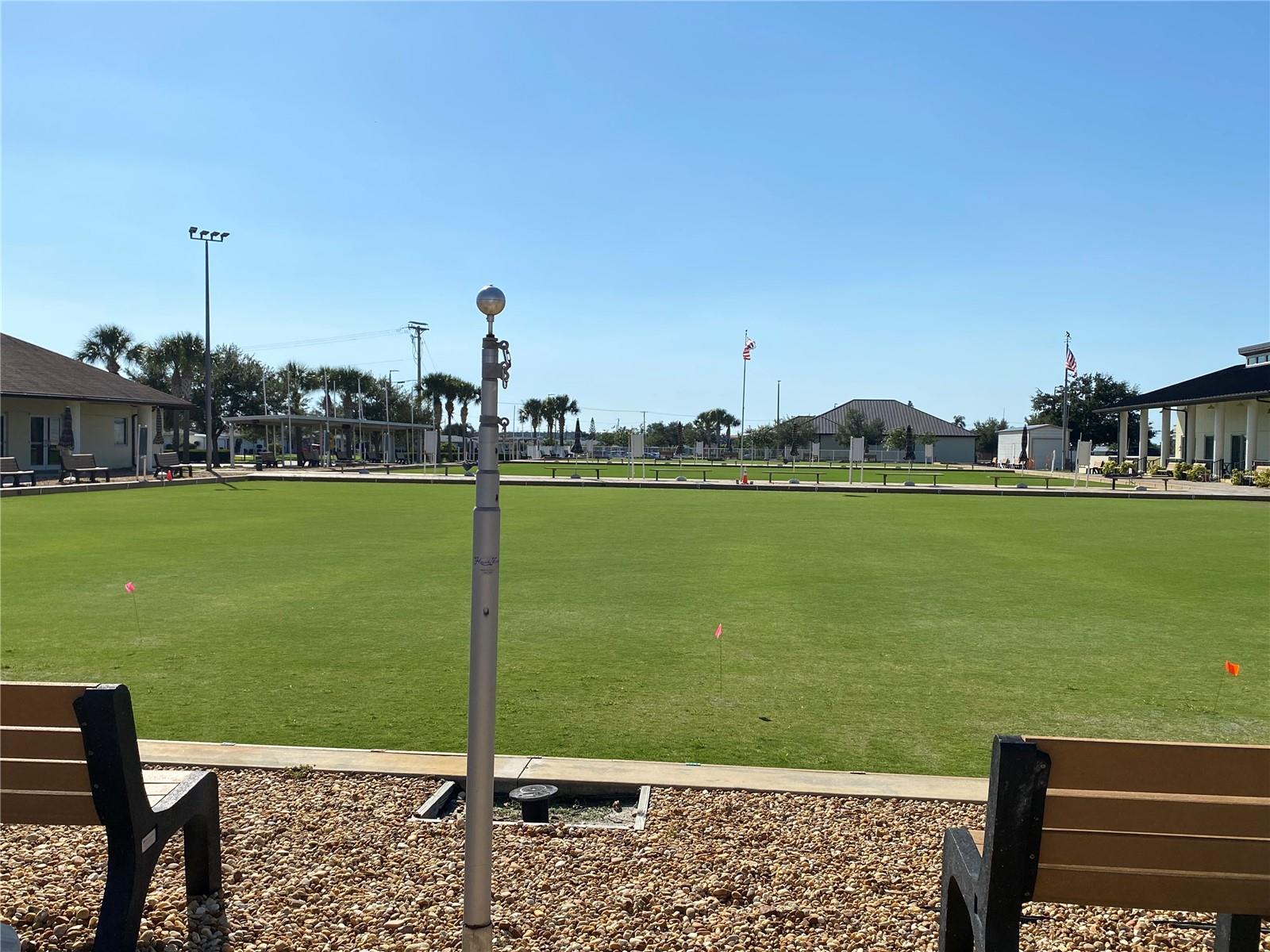 One of Two Lawn Bowling Fields