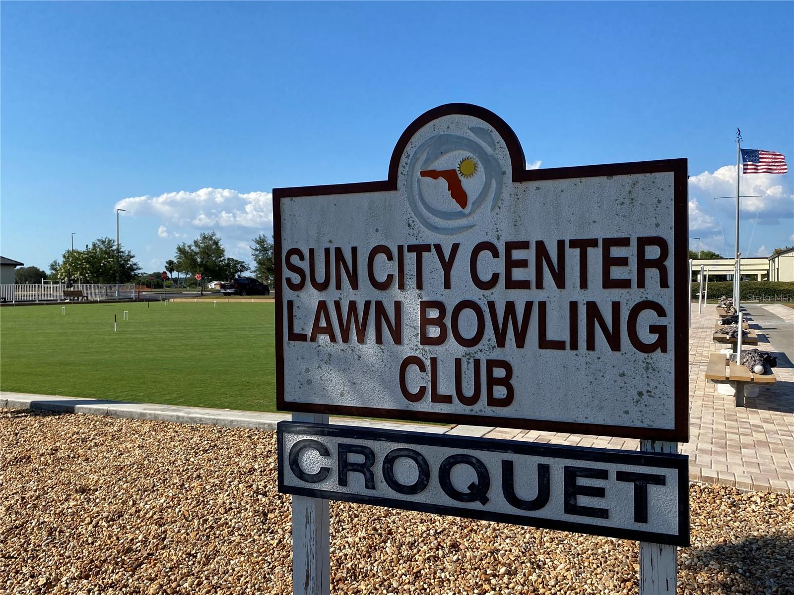 Sun City Center Lawn Bowling Field; croquet as well