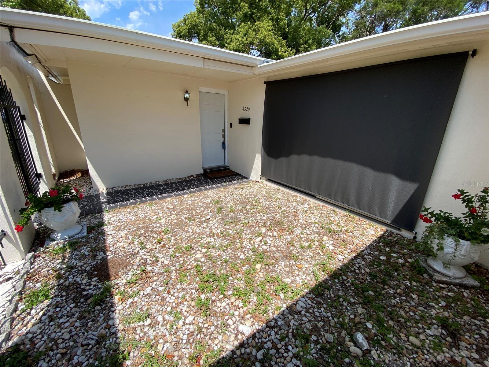 Front door, Gated green space