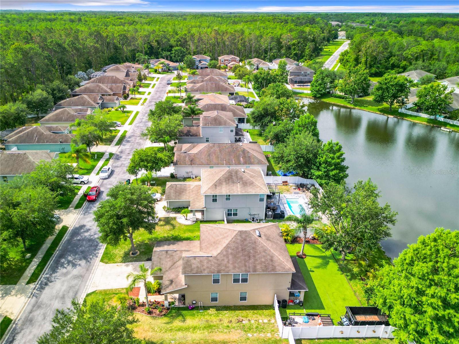 Aerial picture of home