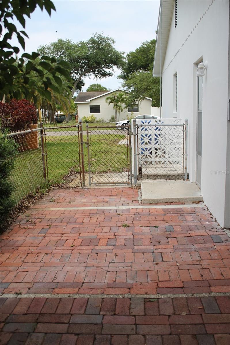 Red Brick Paver Patio