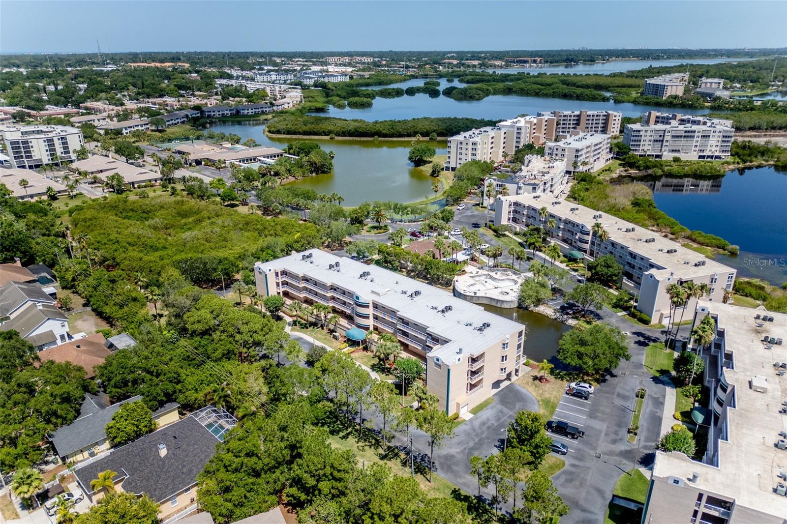 Aerial View, Front of Building