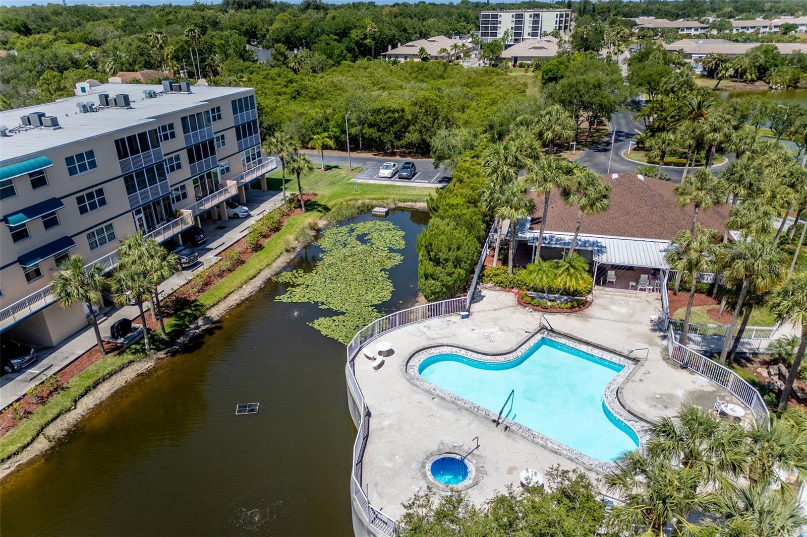 Back of Building and Pool Area (currently under renovation)