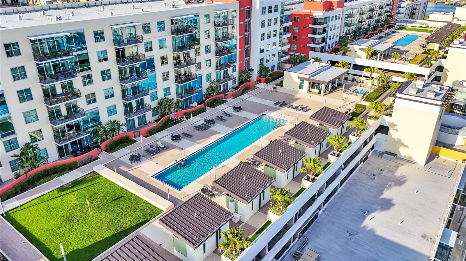 Condo building Pool and amenities deck