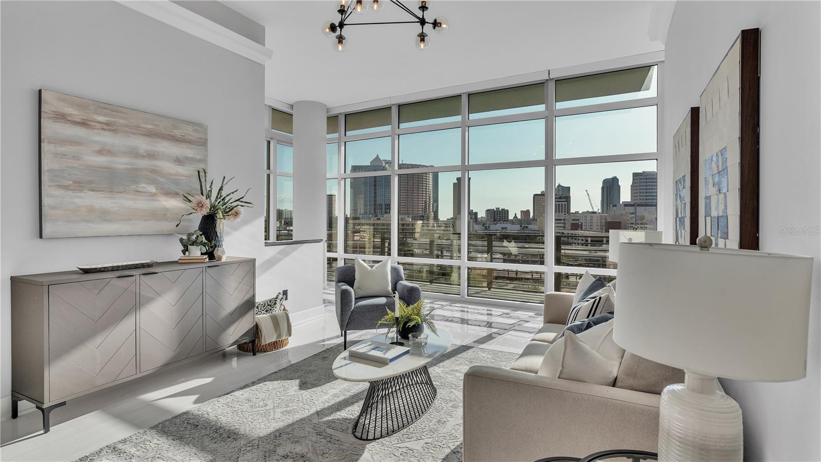 open concept living room