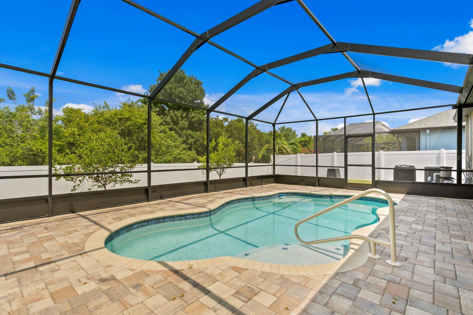 Peaceful conservation views from your private pool