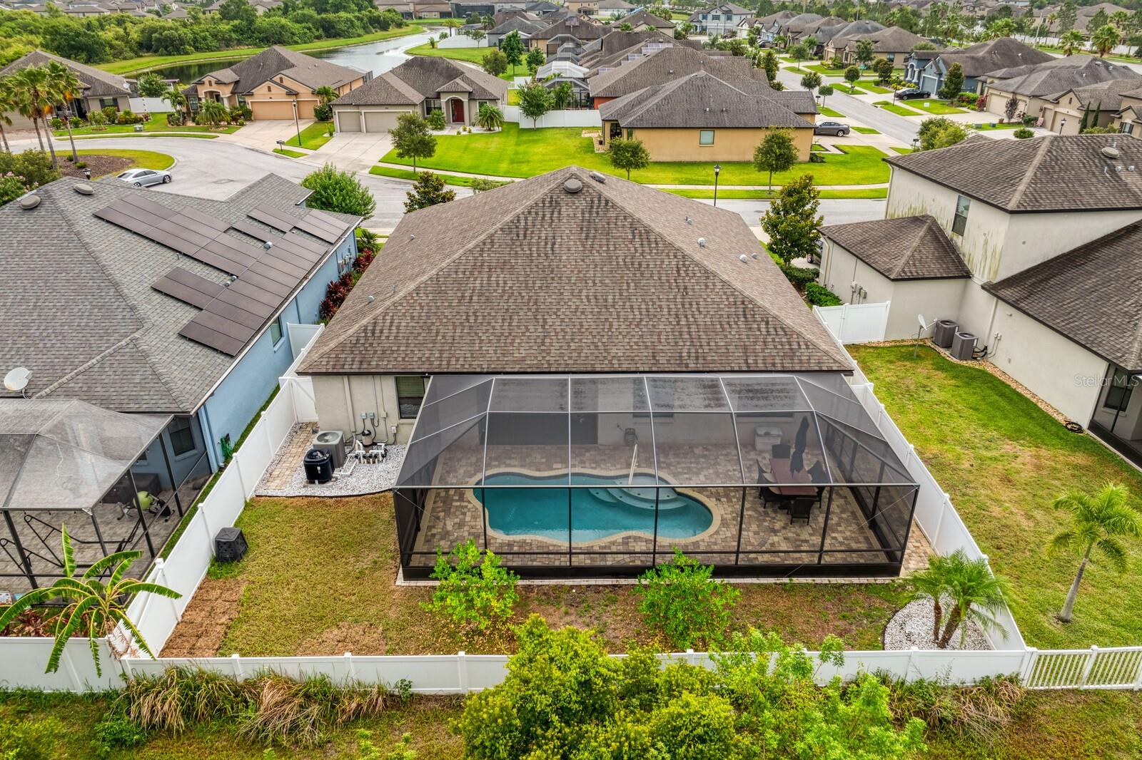 Views of the back of the home