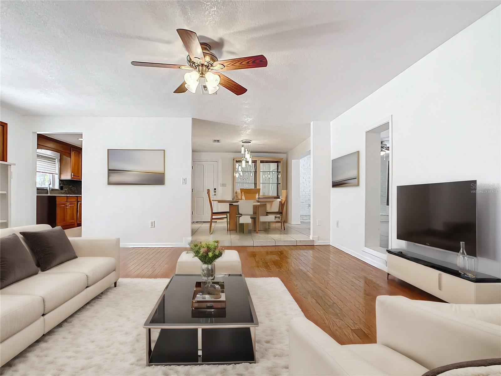 Front Living Room virtually staged