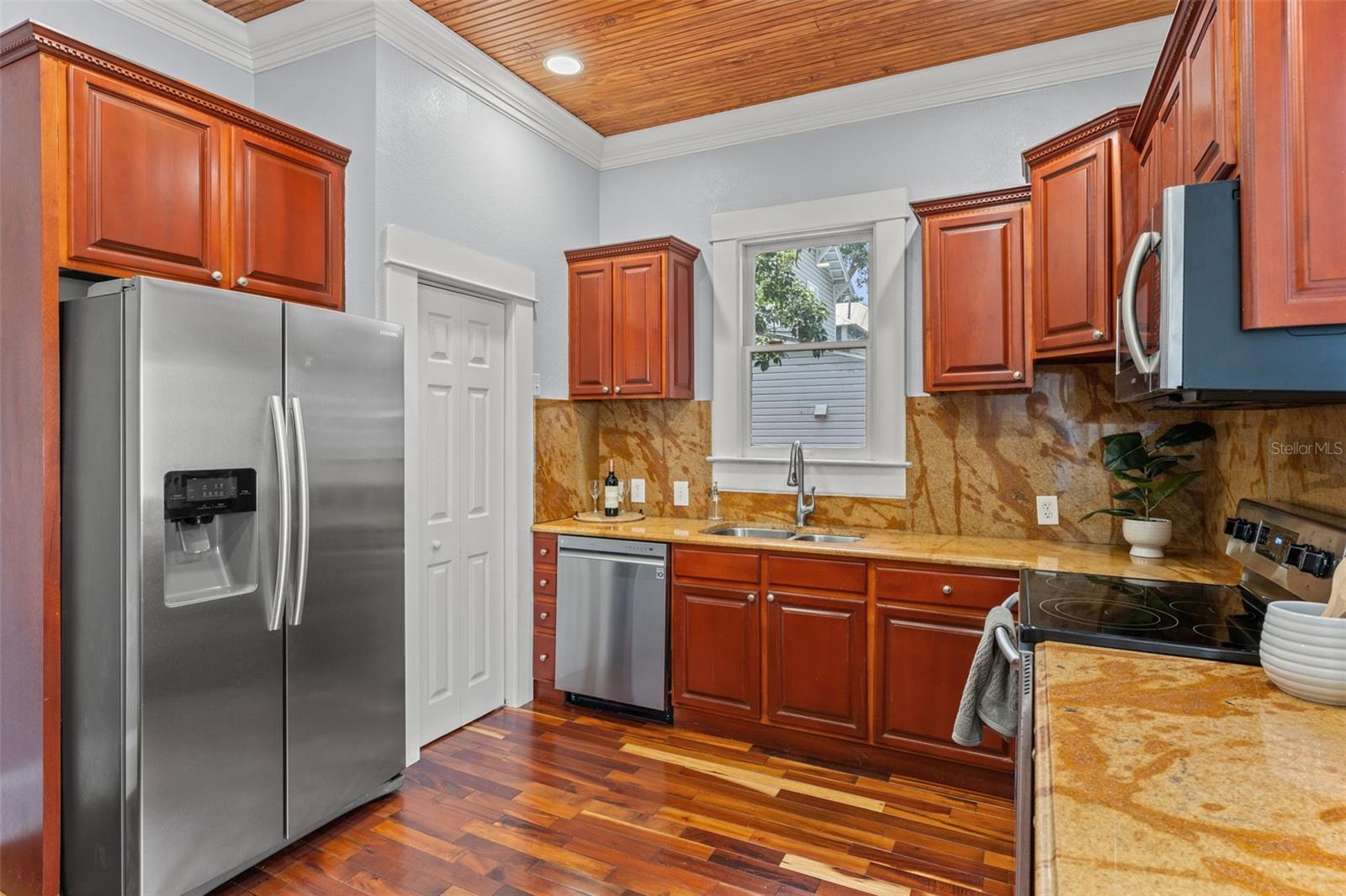 Large kitchen with pantry