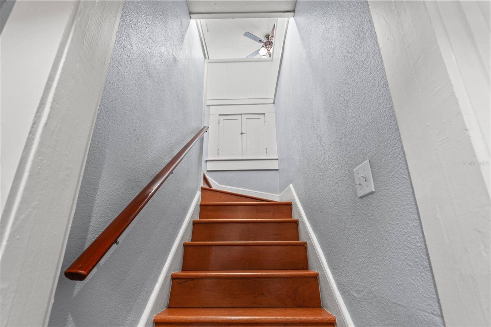 Stairs to main bedroom suite