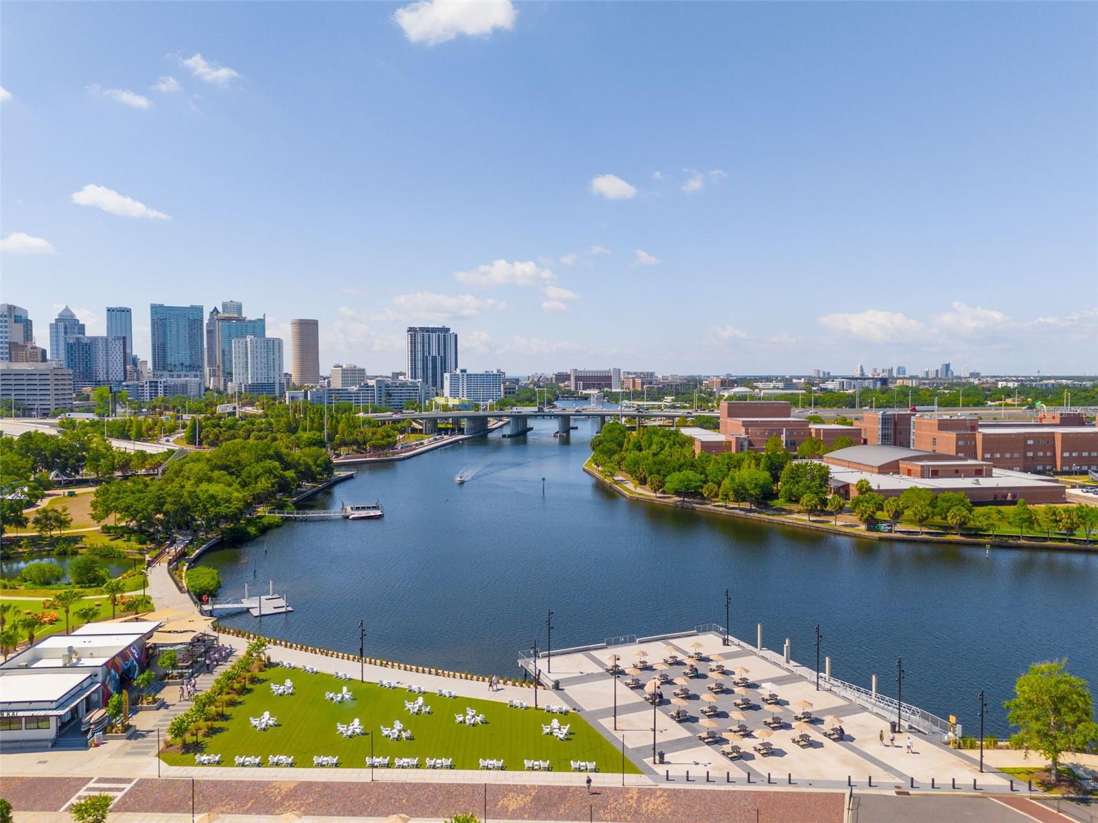 View from Tampa Armature Works down the Hillsborough River