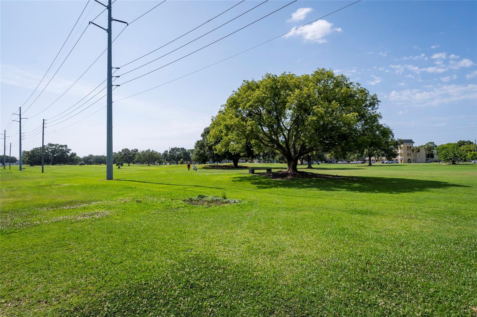 Golf course across the street