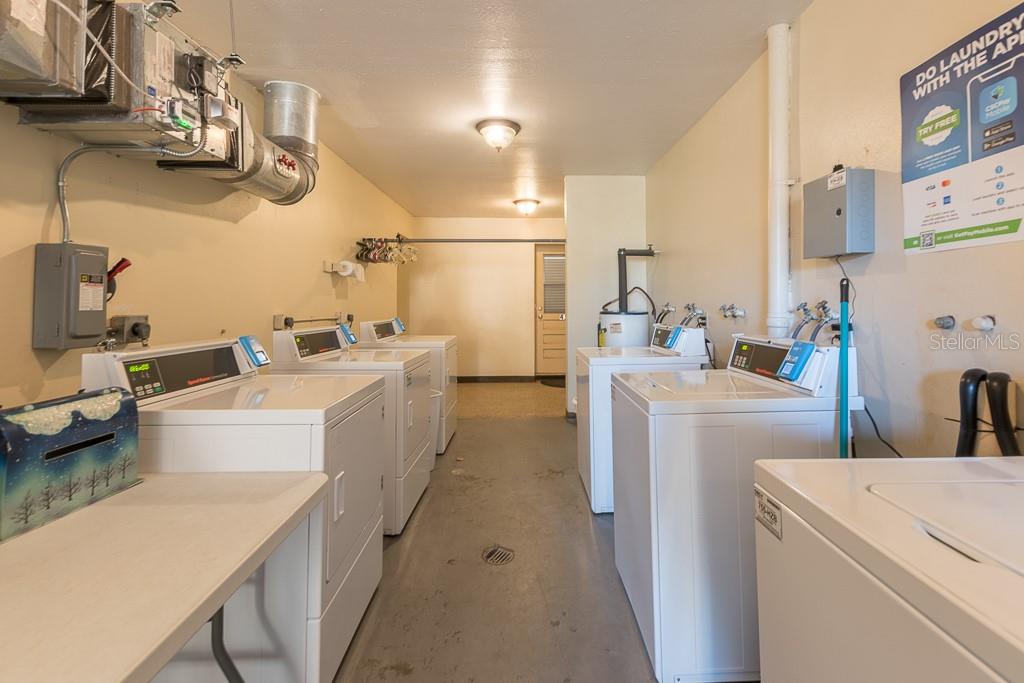 Laundry Room on second floor of the building