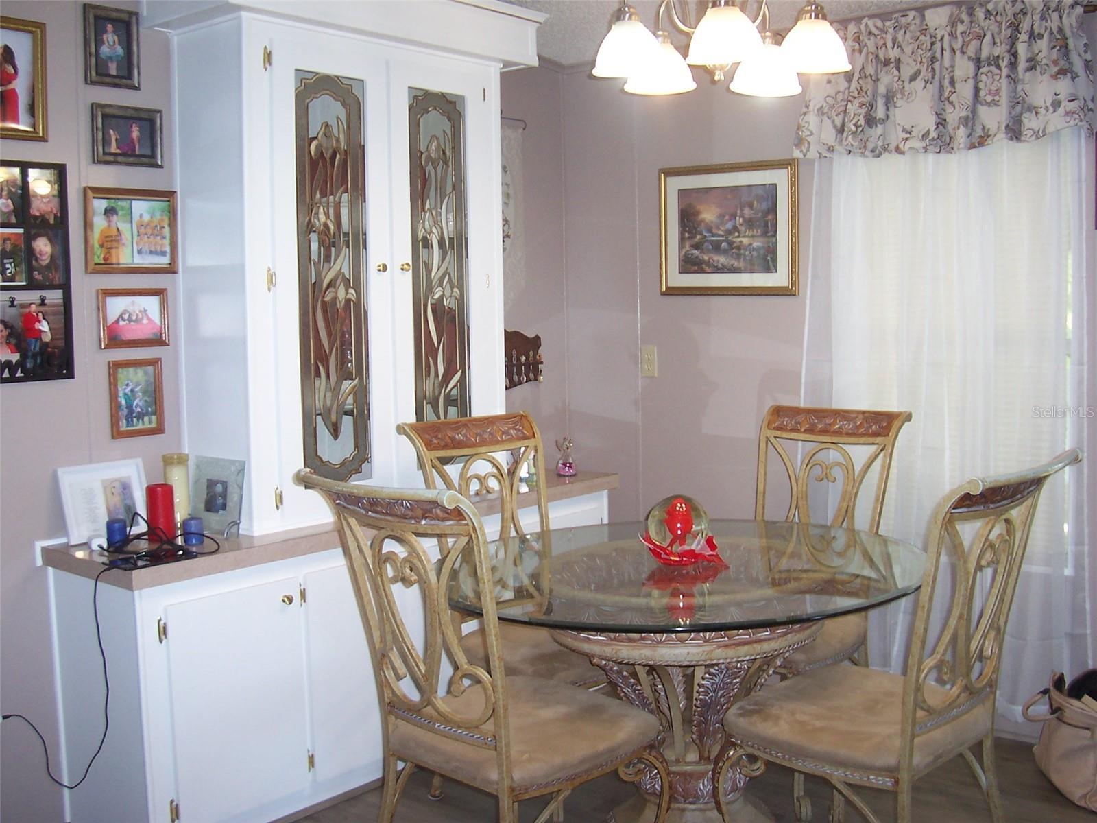 Formal Dining Room with Built in China Hutch.