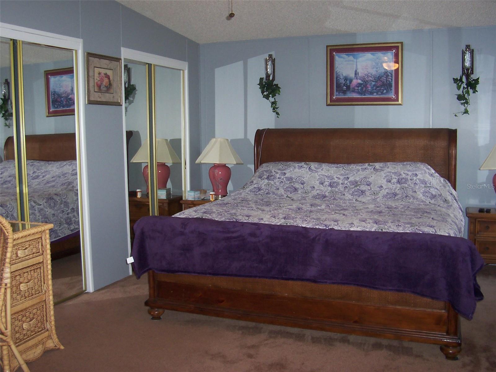 Primary Bedroom showing a king sized bed and still plenty of room.