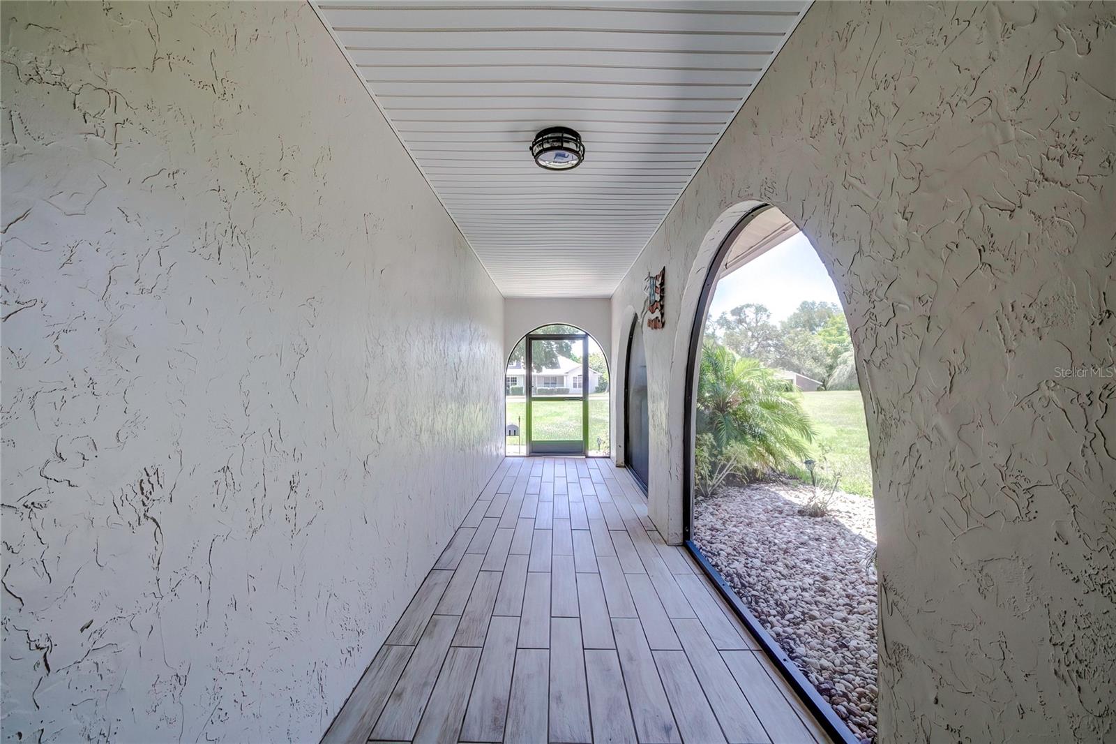 screen front porch entrance