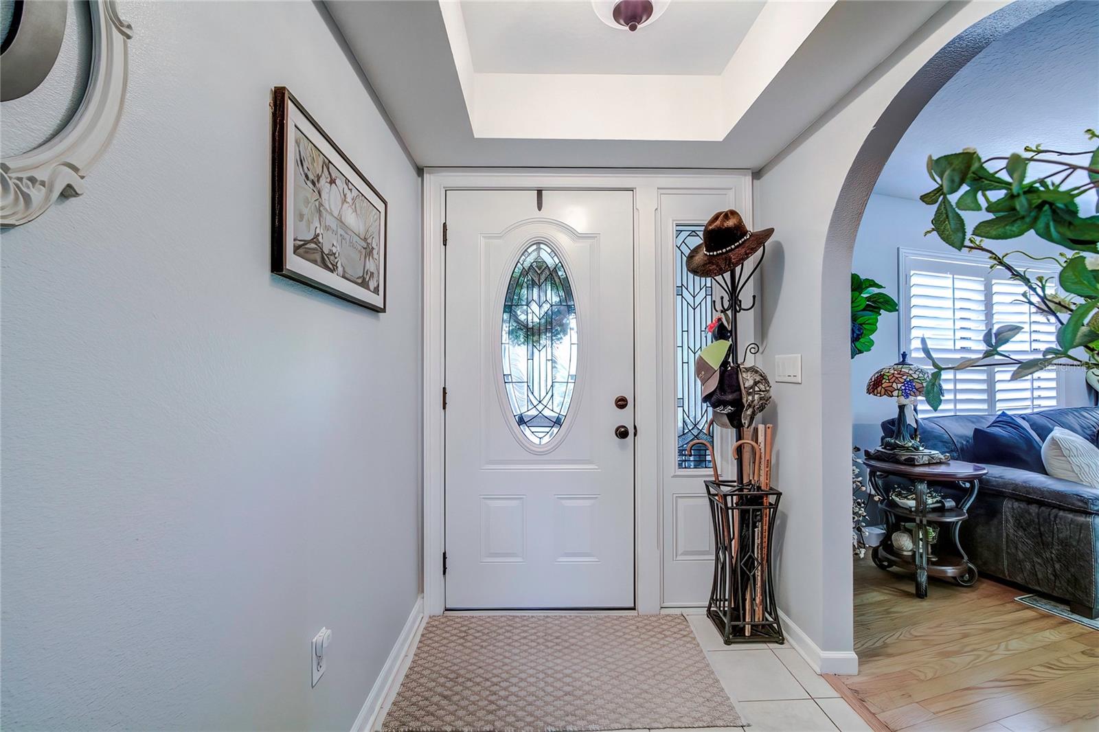 reverse view of front foyer