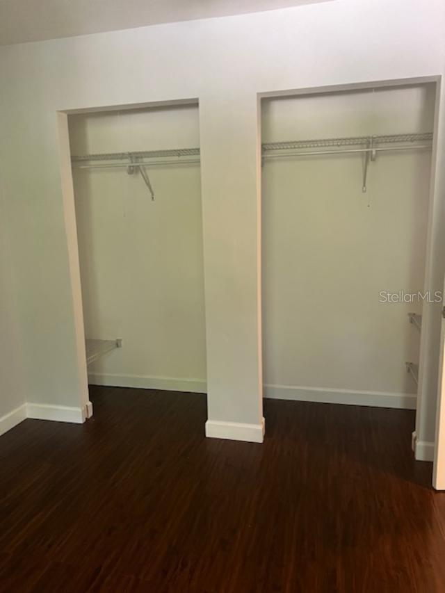 Double closets in Master bedroom