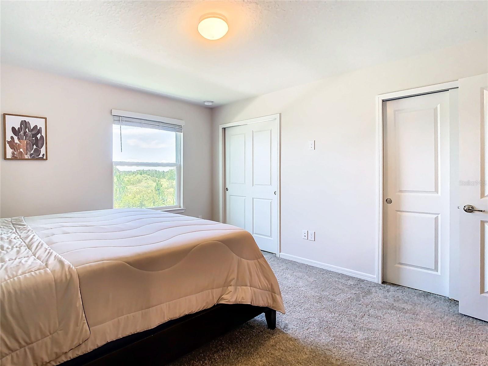 Primary room with double closets