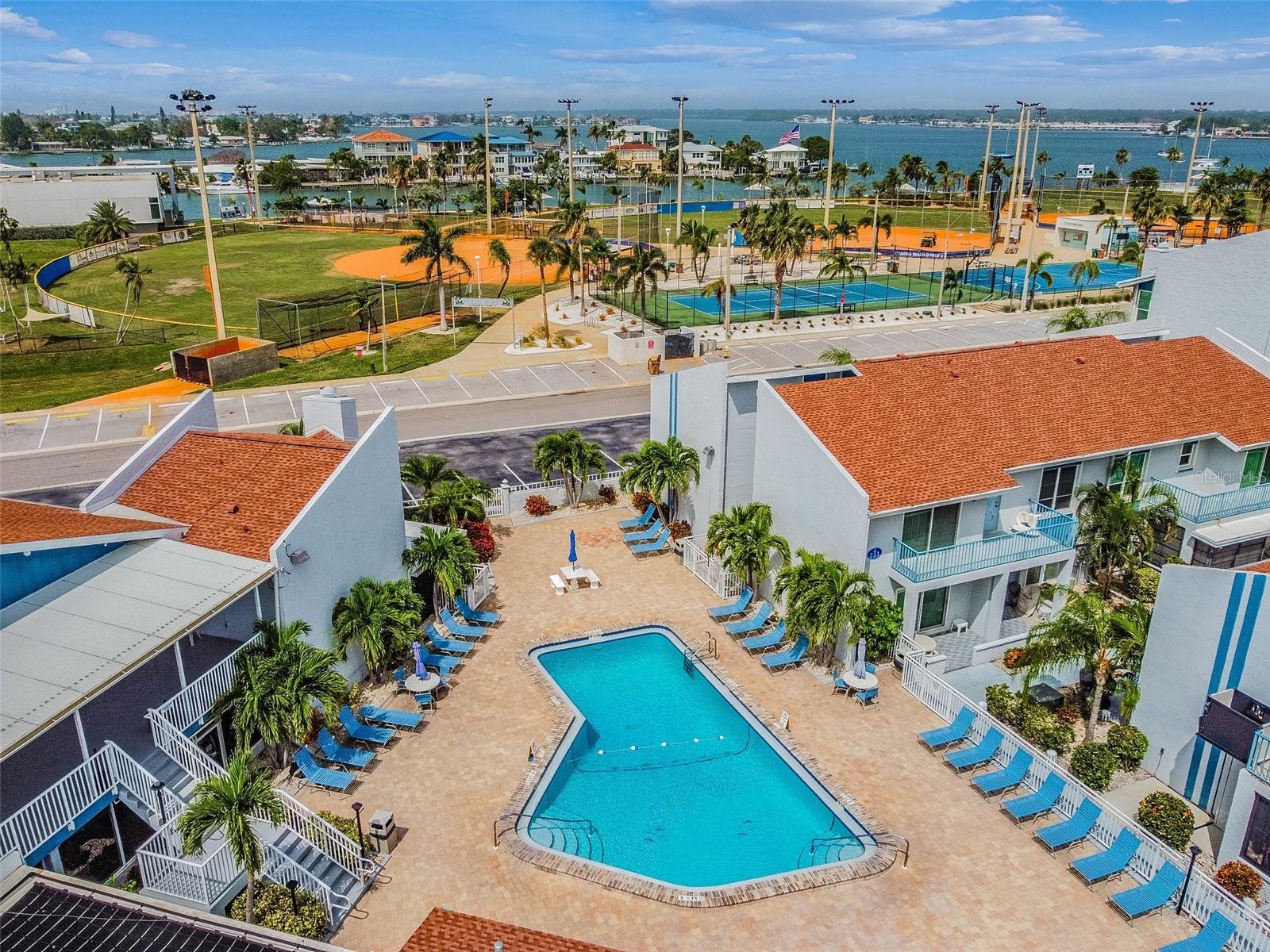 Aerial of Swimming pool adjacent to 233 Rex Place