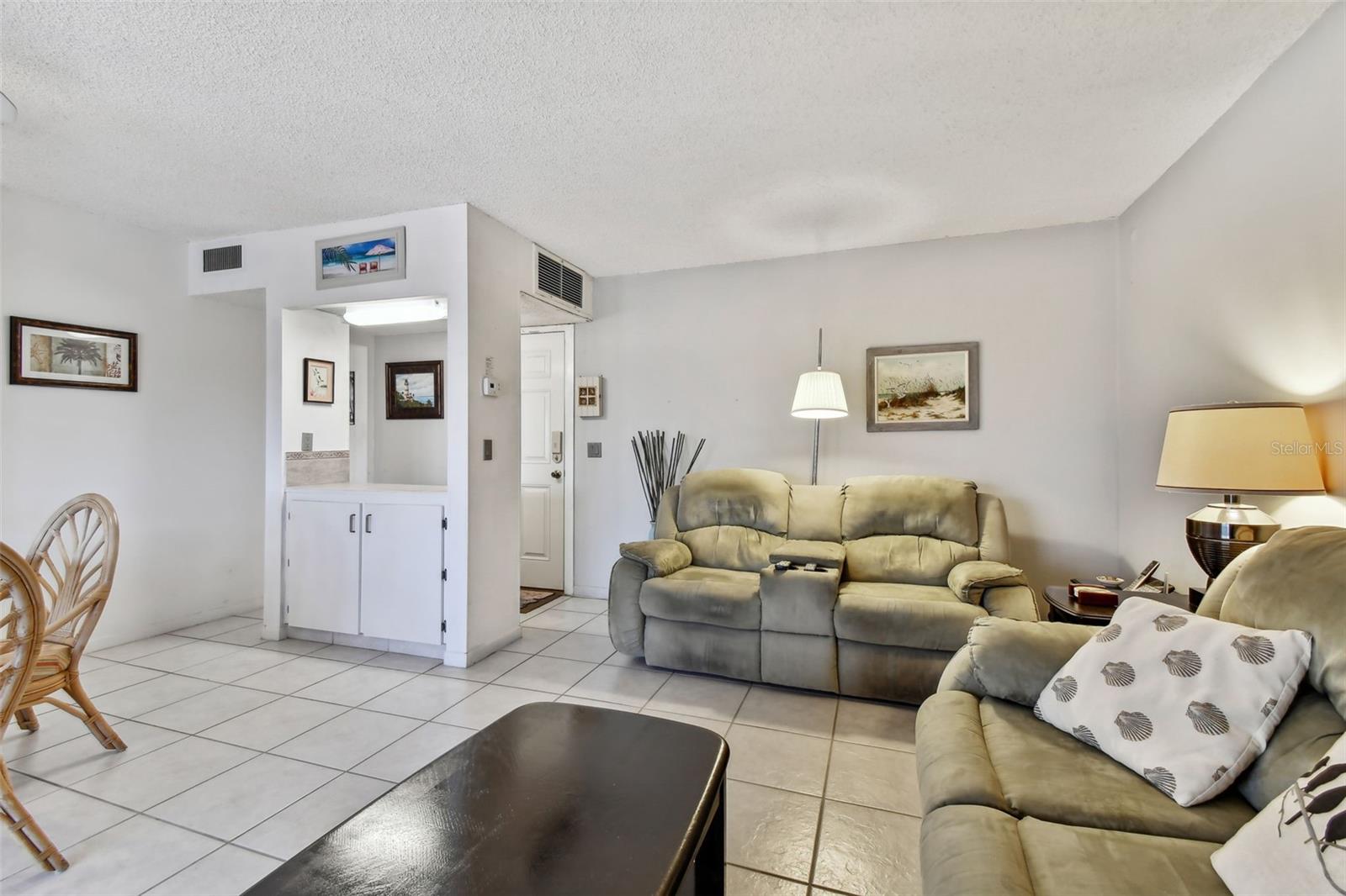 Living Room with view towards front door