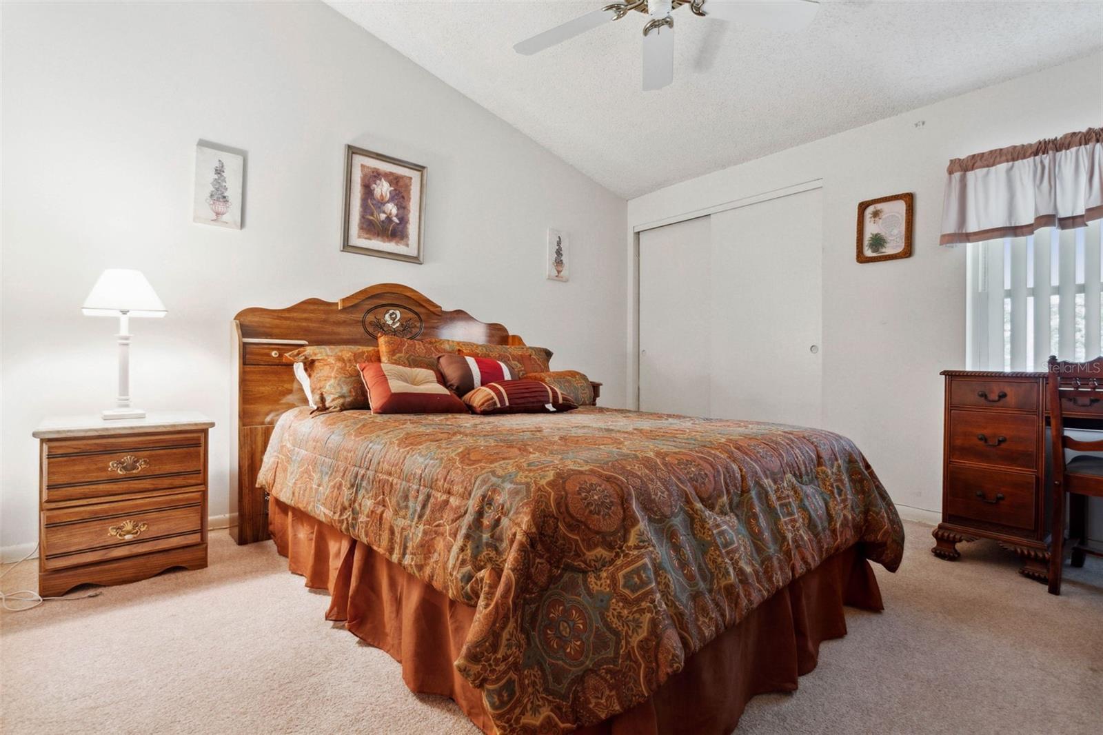 Third level bedroom with walk in closet