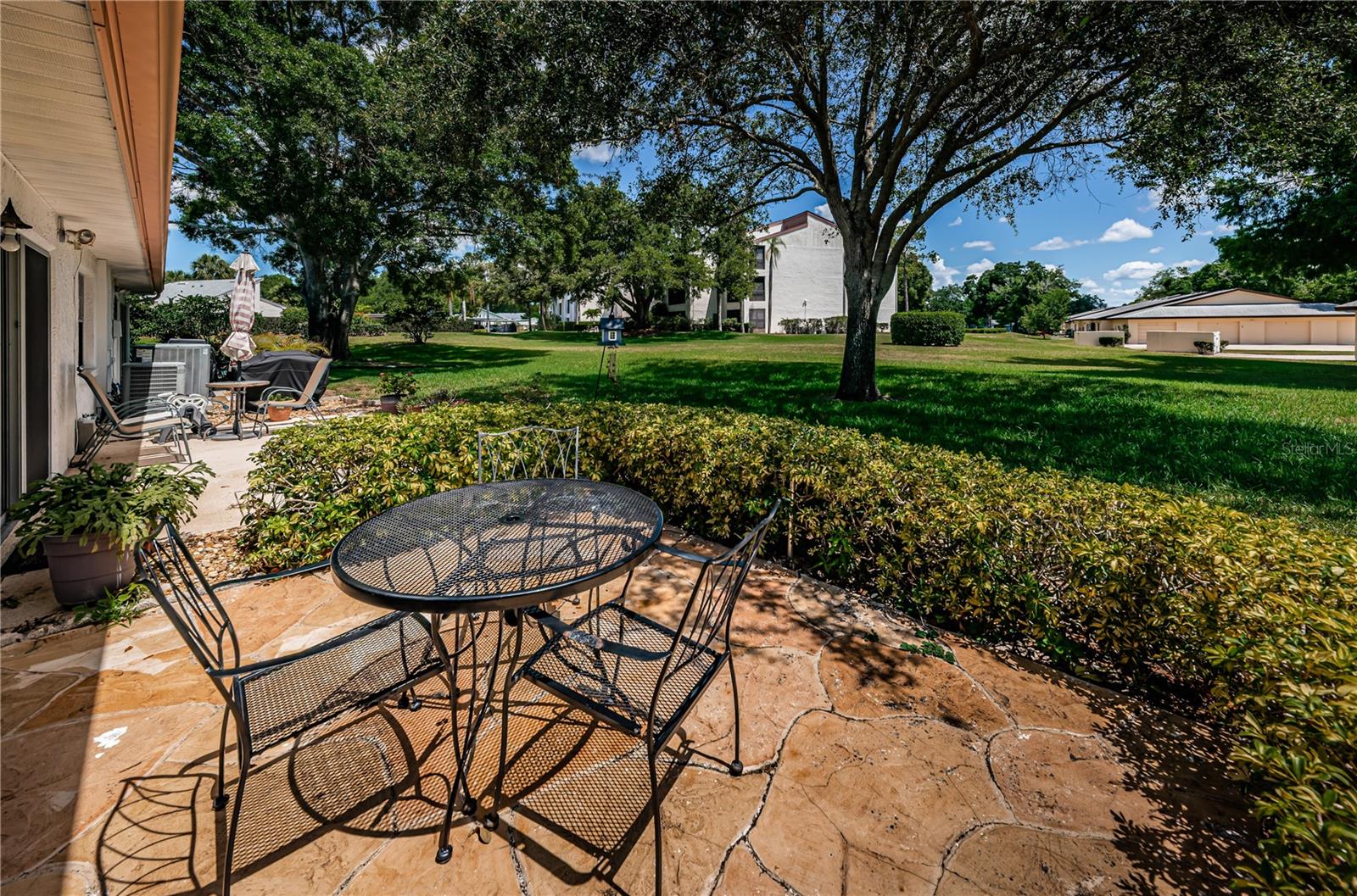 Enjoy coffee or wine on your patio retreat!