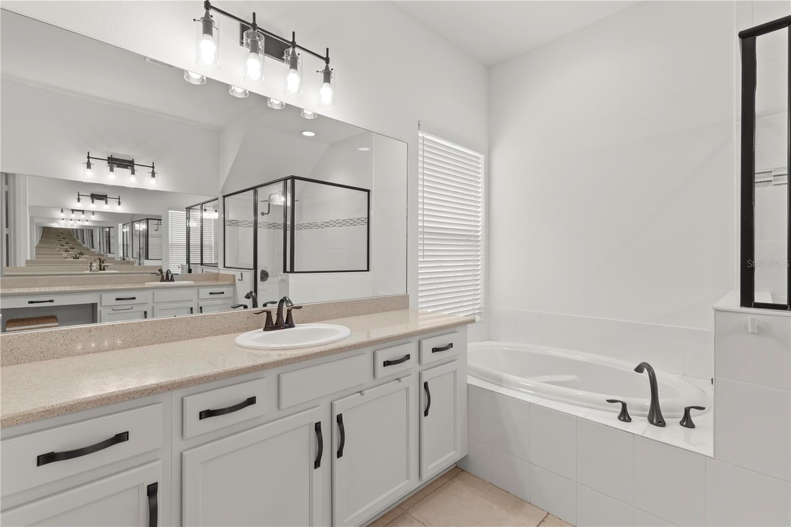 Take a hot bubble bath in your soaking tub and let your worries fade away!