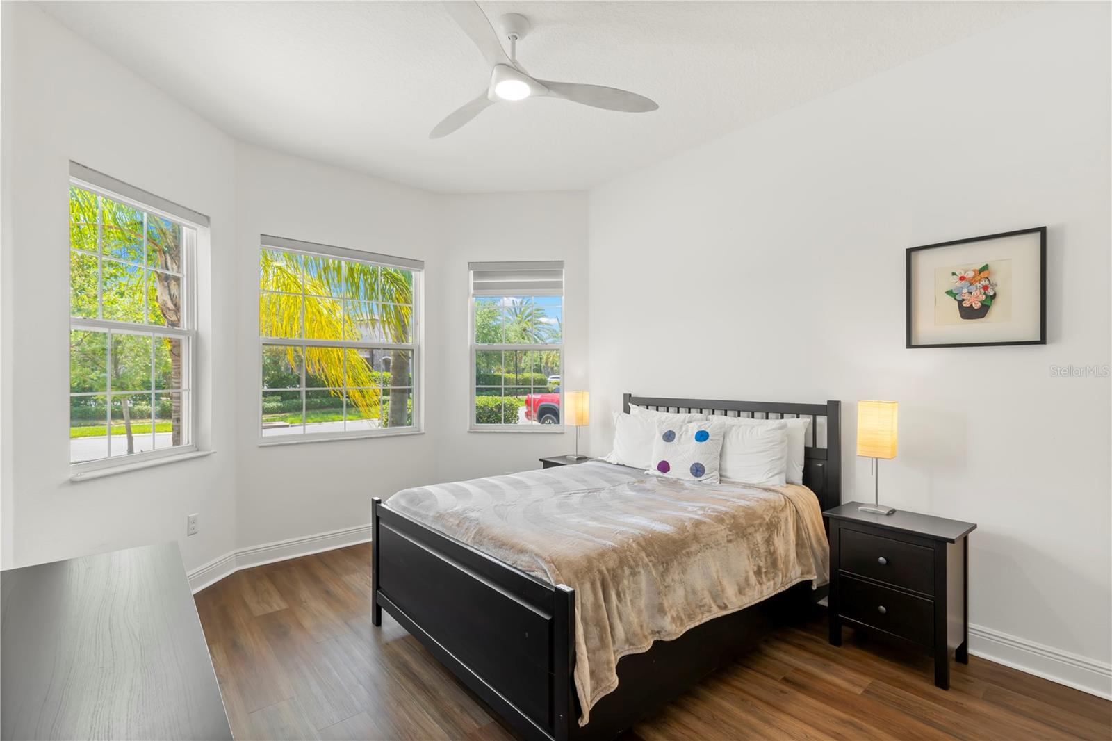 Bedroom #2 with bay windows