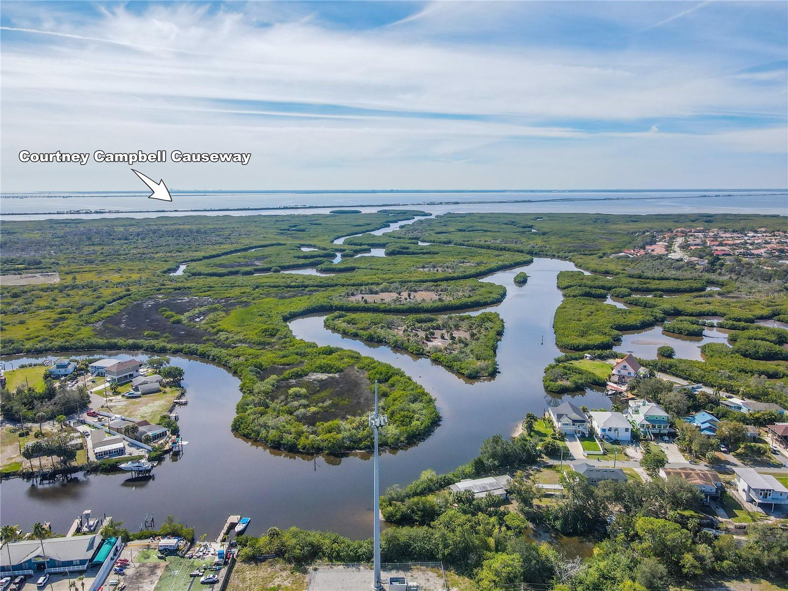 Canal leads out to Old Tampa Bay