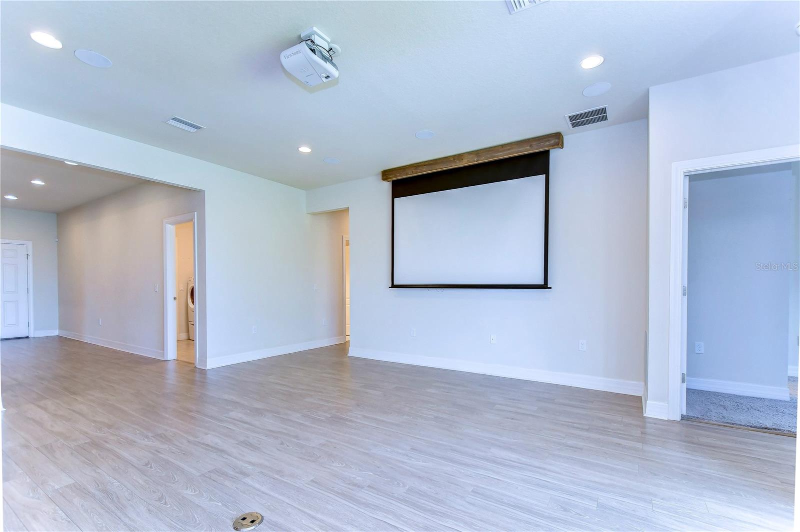 Great room with projector TV!