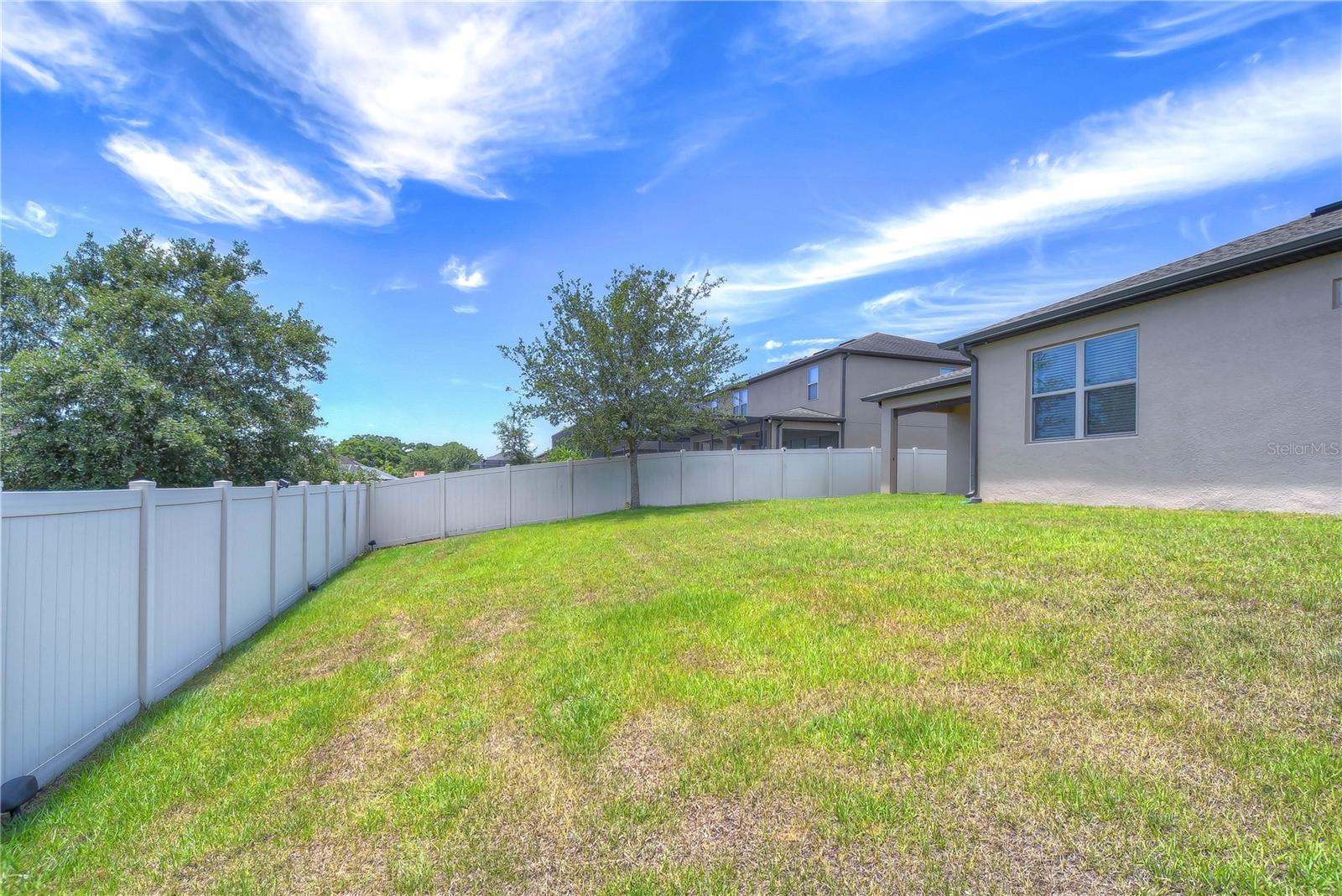 Fence offers homeowner additional privacy!