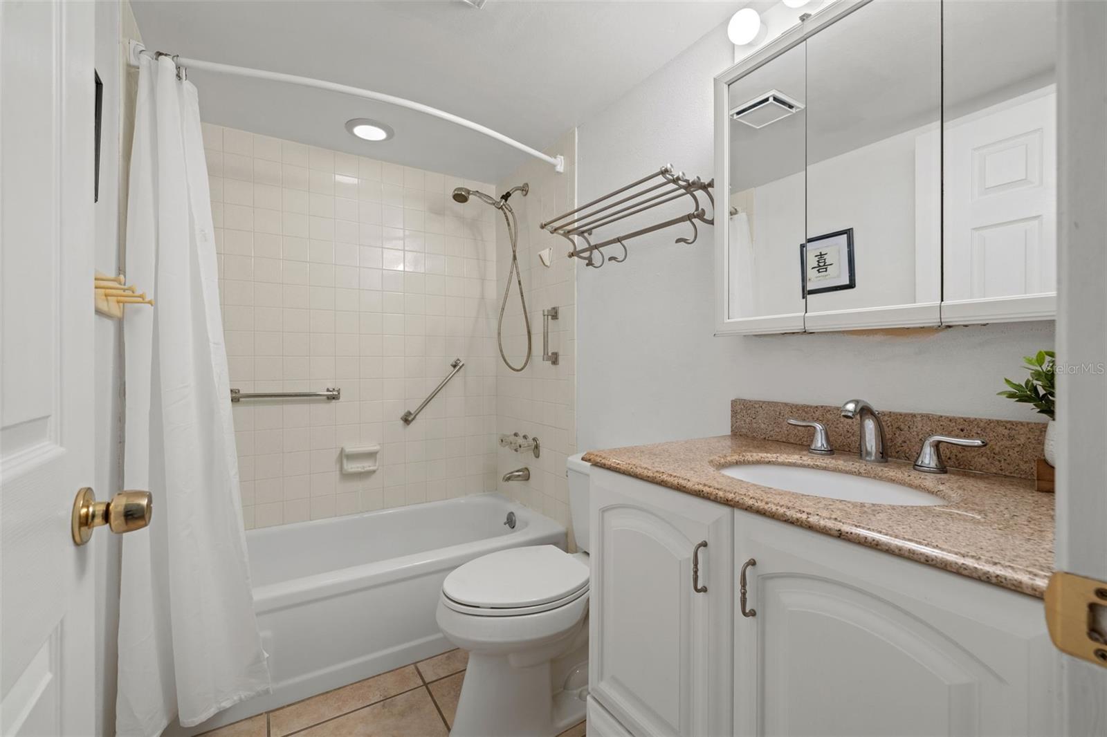 Primary bathroom with tub