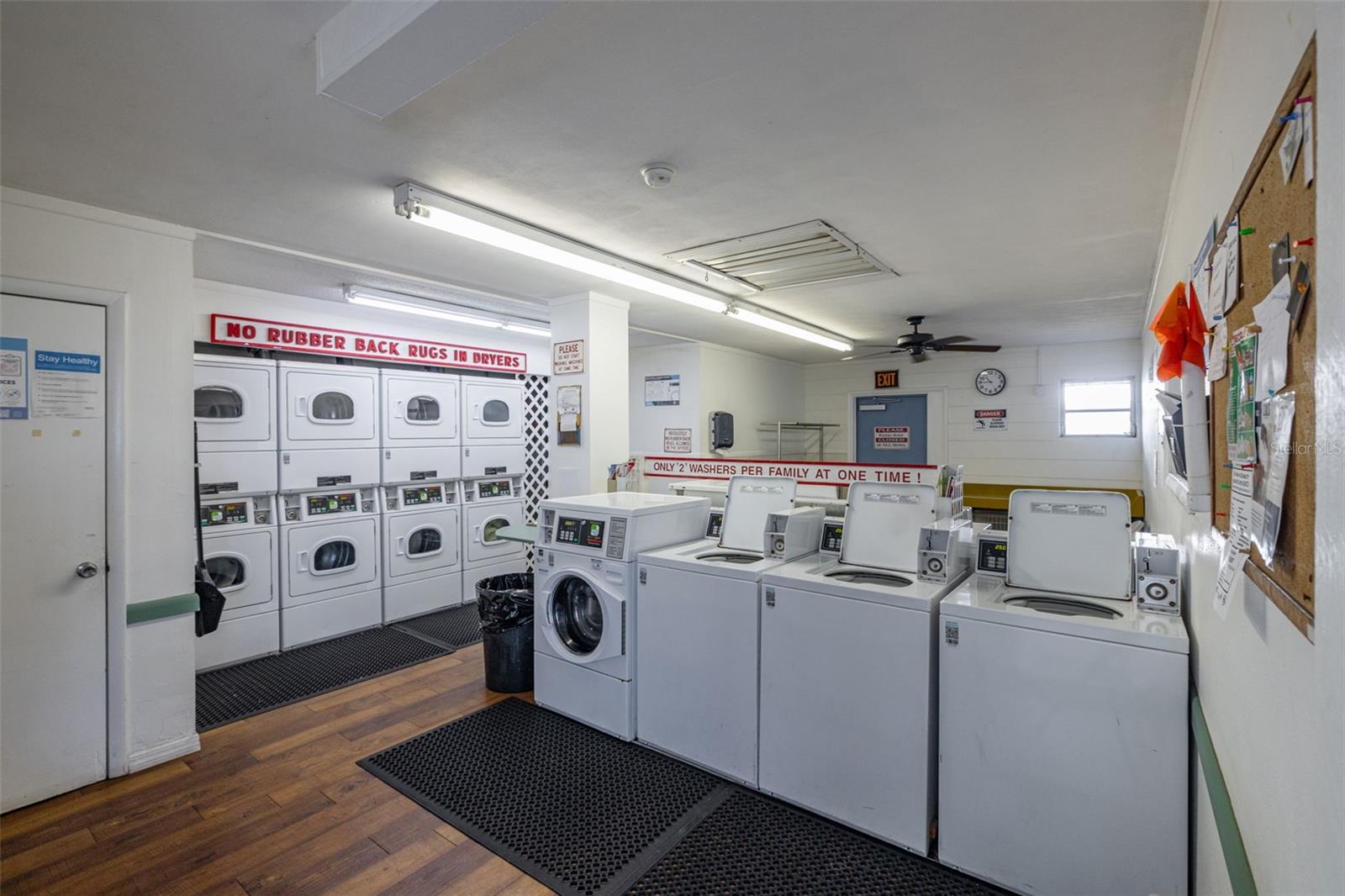 Laundry room is available in the clubhouse...although the condo does have it's own in unit washer & dryer.