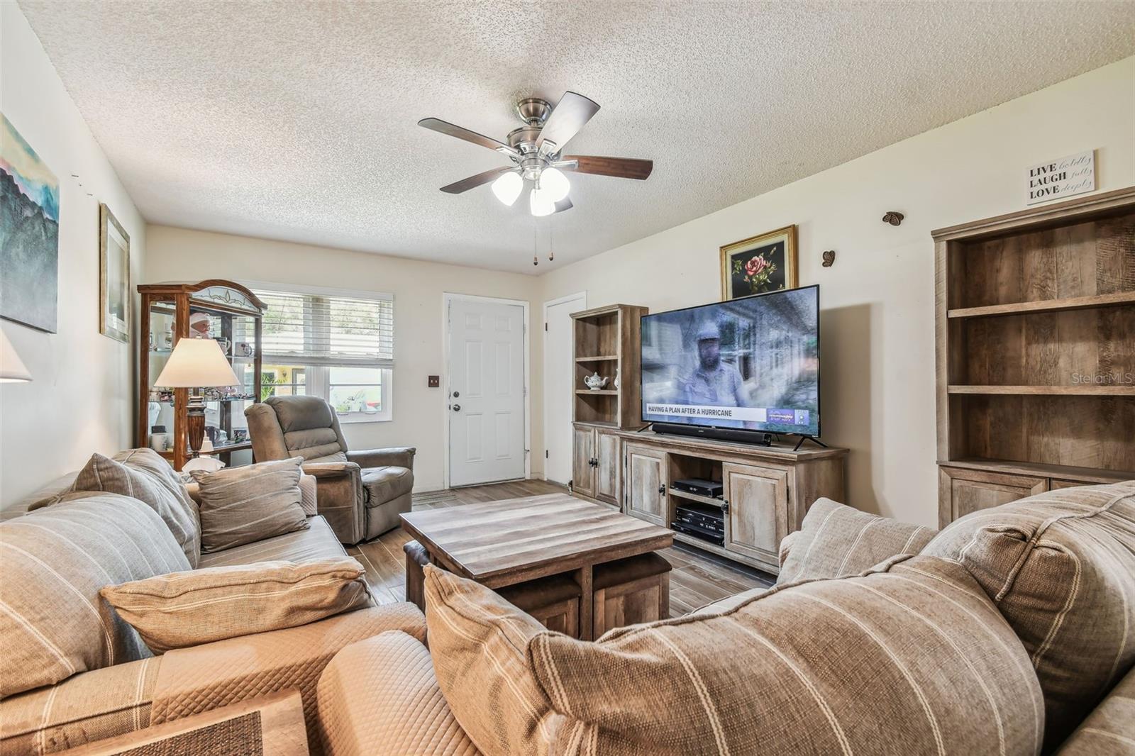 Plank tile in living areas