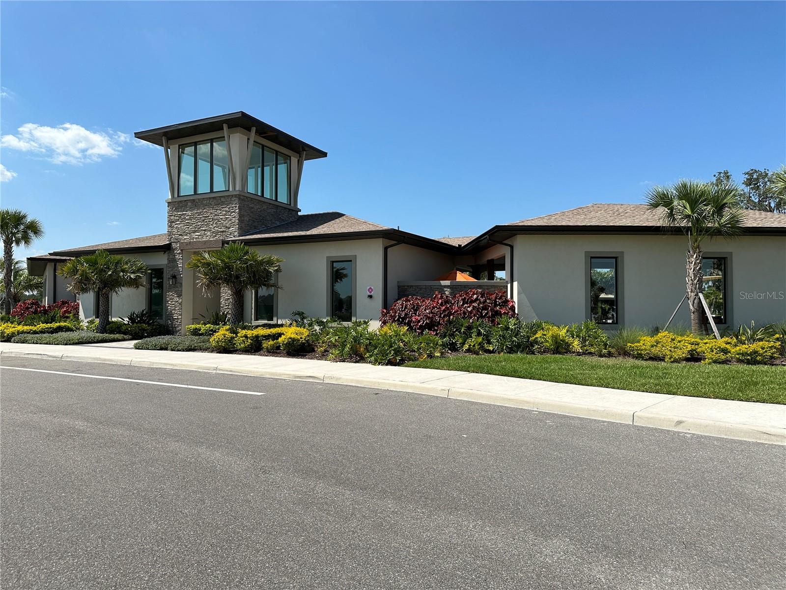 Front entry to community center.