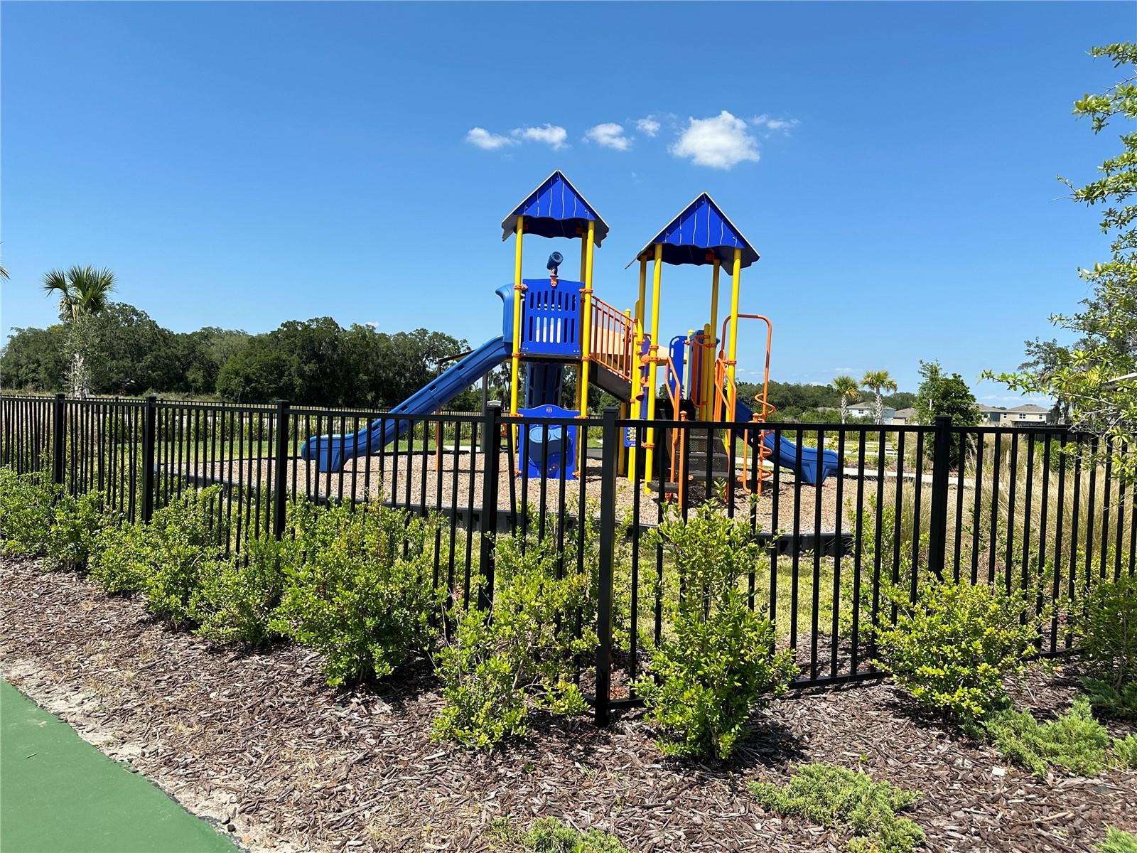 Playground by pool.