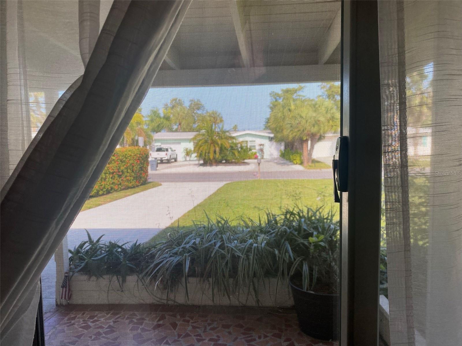 Breezeway Window buy Front door Looking out Facing North