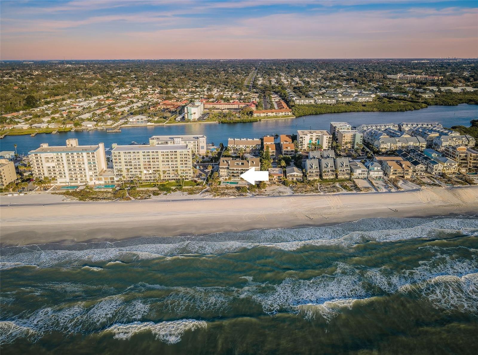 ... Beach House Aerial --  Residence # 130.. Welcome to Indian Shores Florida where the Beaches are Never Crowded.