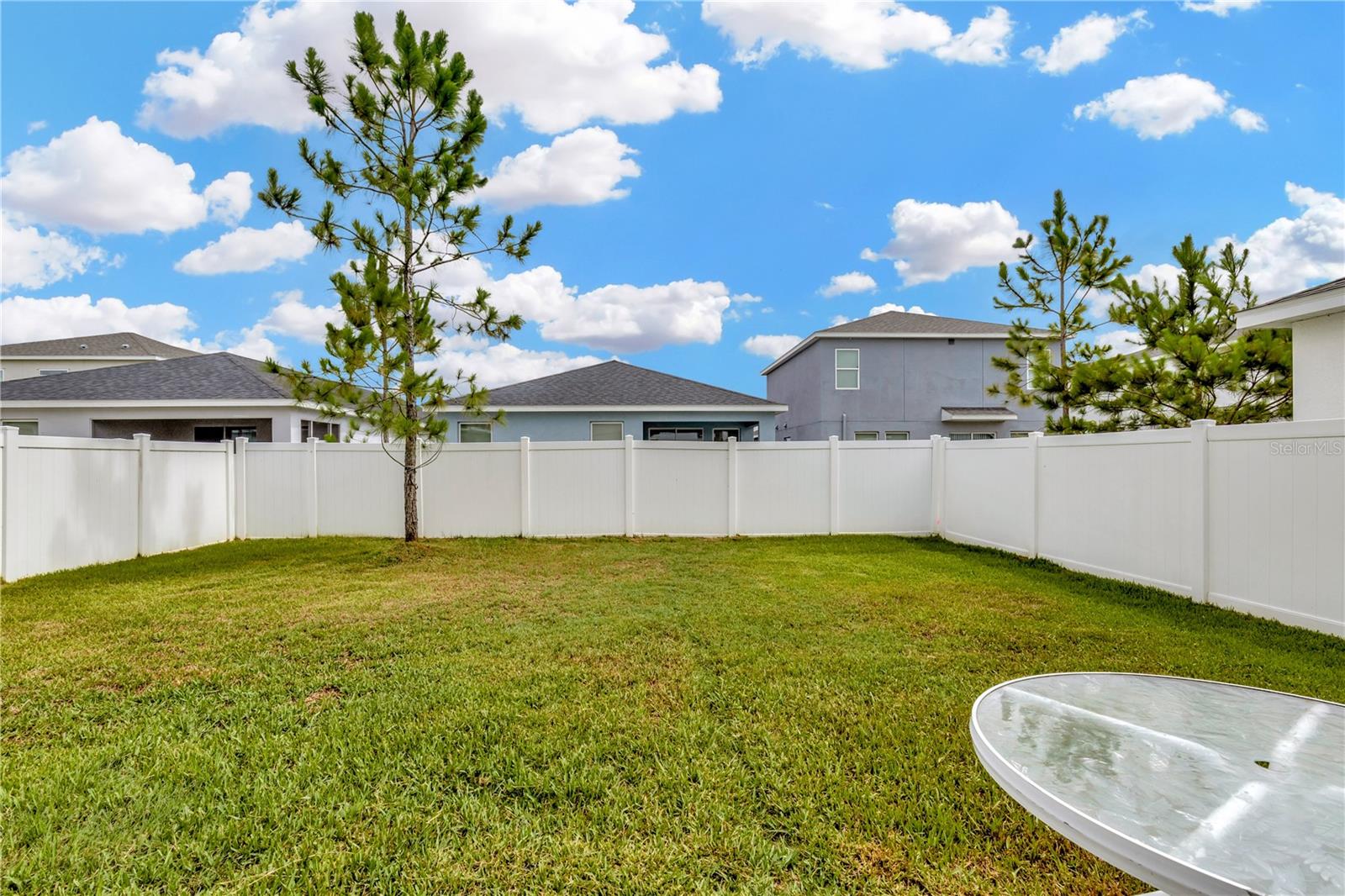 Roomy fenced backyard, waiting for your design of outdoor personal living space